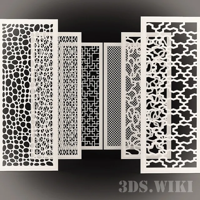 decoration - Set of decorative panels 3D Model