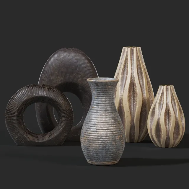 decoration - Set of vases 3D Model