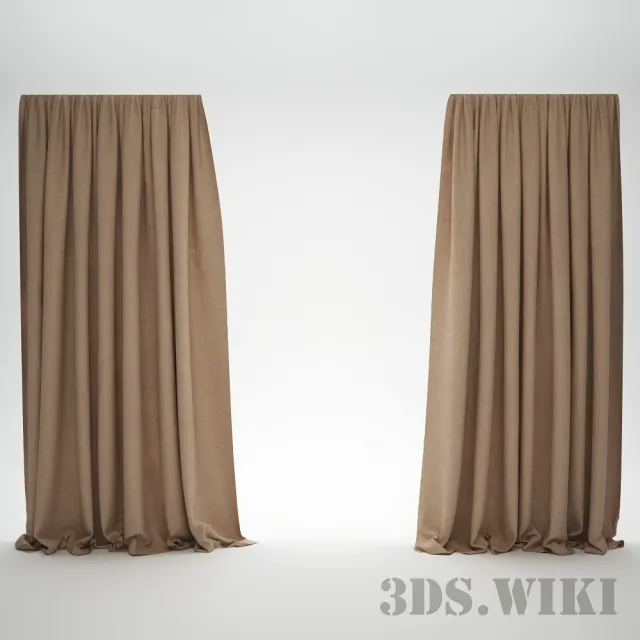decoration - Simple curtains 3D Model