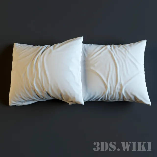 decoration - Simple quality pillows 3D Model