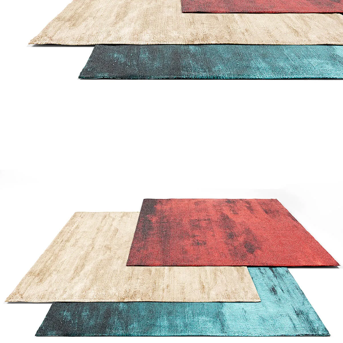 decoration - Sirecom Aura rug set 2 3D Model