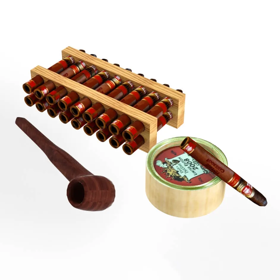 decoration - Smoking set 3D Model