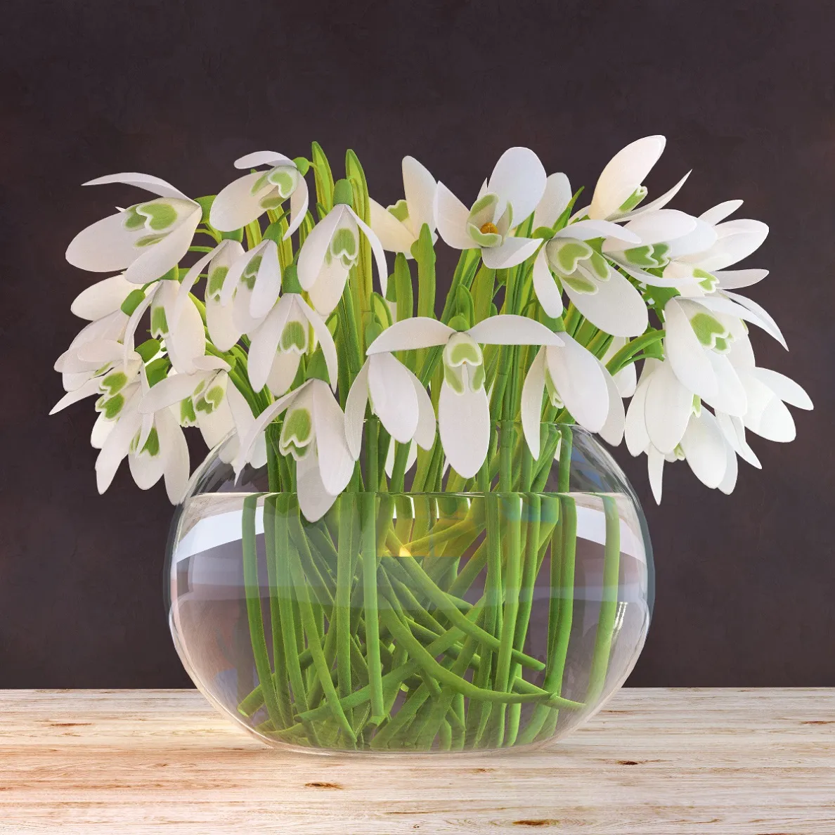 decoration - Snowdrops 71 3D Model