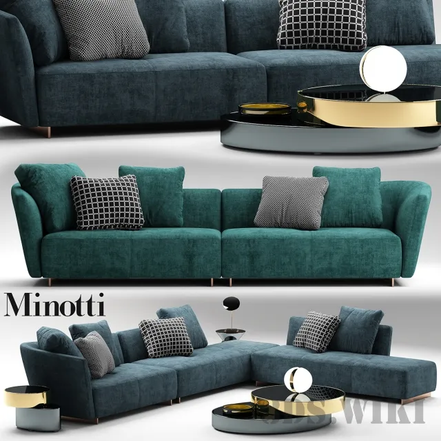 decoration - Sofa Minnoti Lounge 3D Model