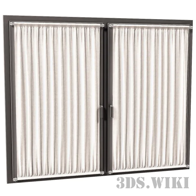 decoration - Sorry curtains to fit your window 3D Model