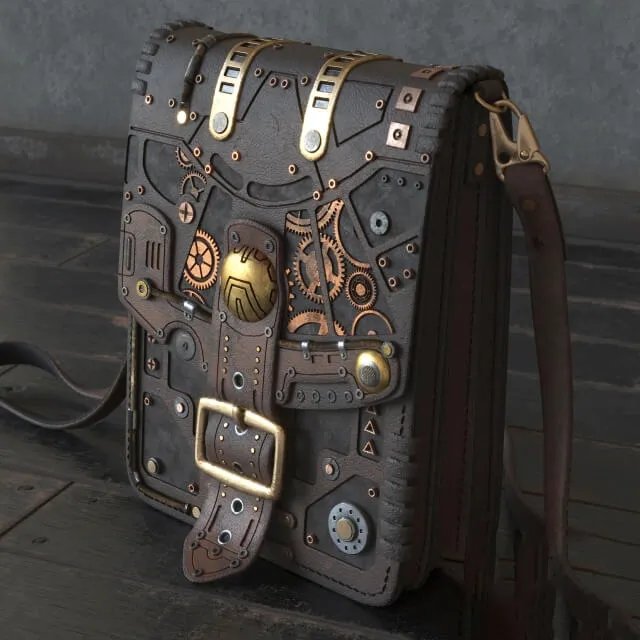 decoration - Steampunk bag 3D Model