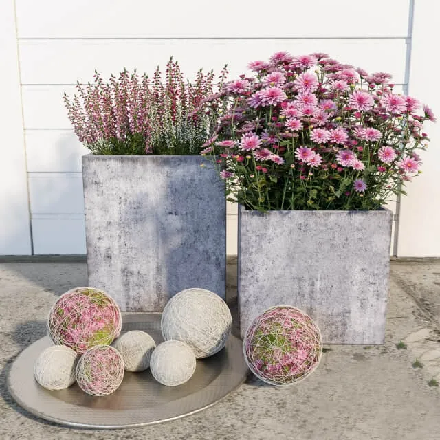 decoration - Street flowers 3 3D Model