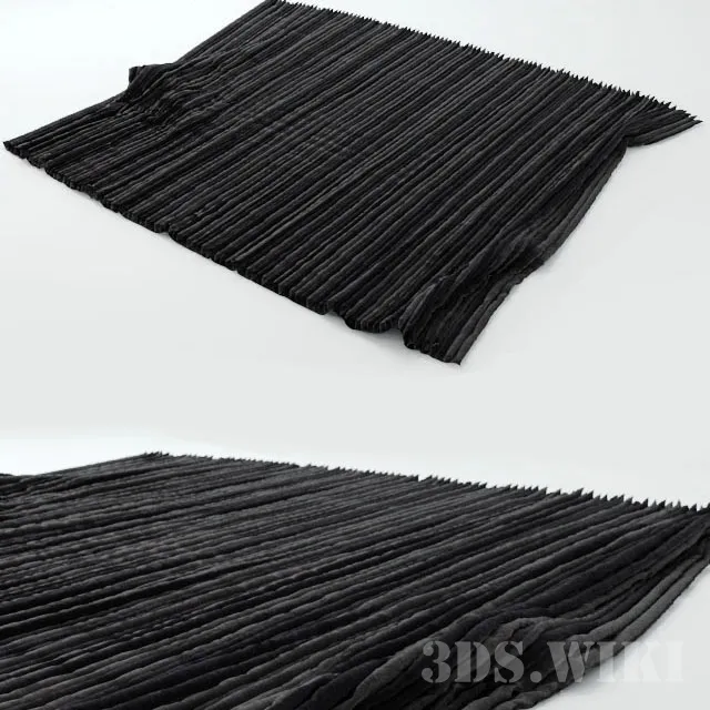 decoration - Striped carpet in different colors 3D Model