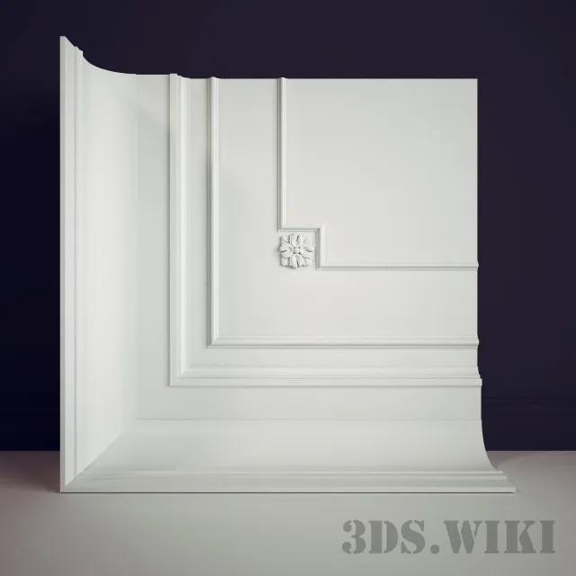 decoration - Stucco corner element 3D Model