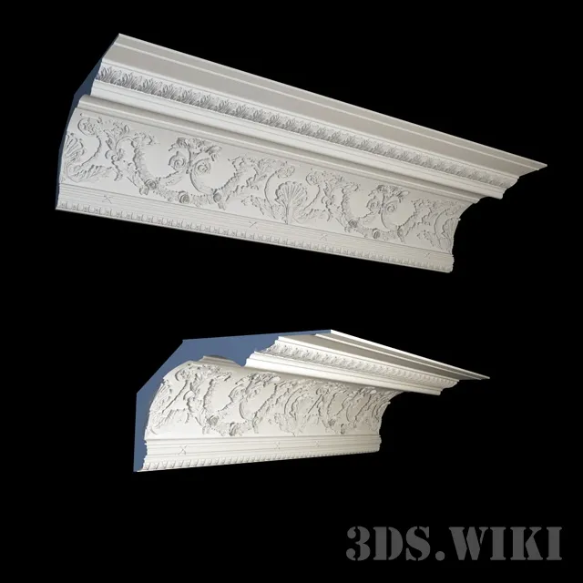 decoration - Stucco molding - a beautiful cornice 3D Model