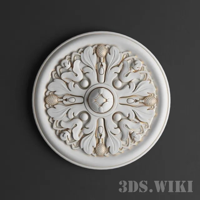 decoration - Stucco molding modern beautiful 3D Model