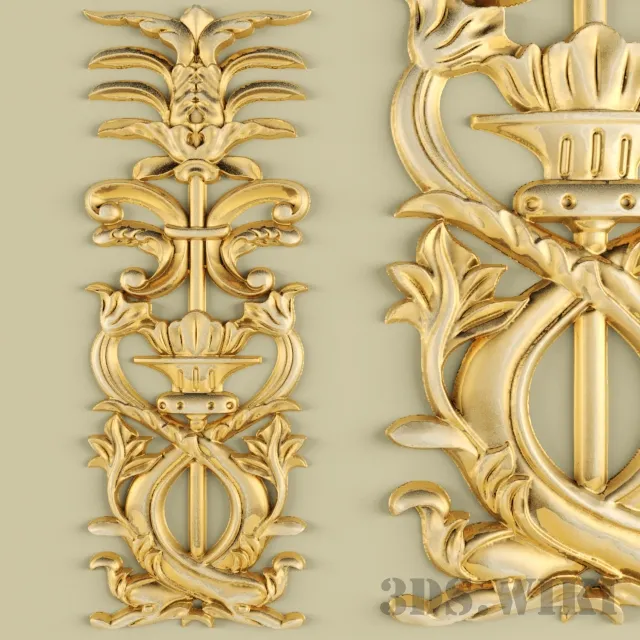 decoration - Stucco pattern 3D Model