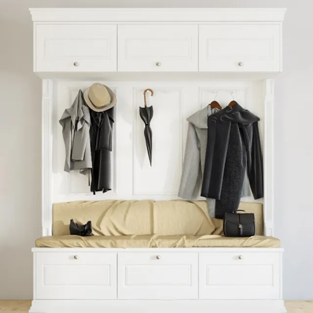 decoration - Suite for anteroom 6 clothes 3D Model
