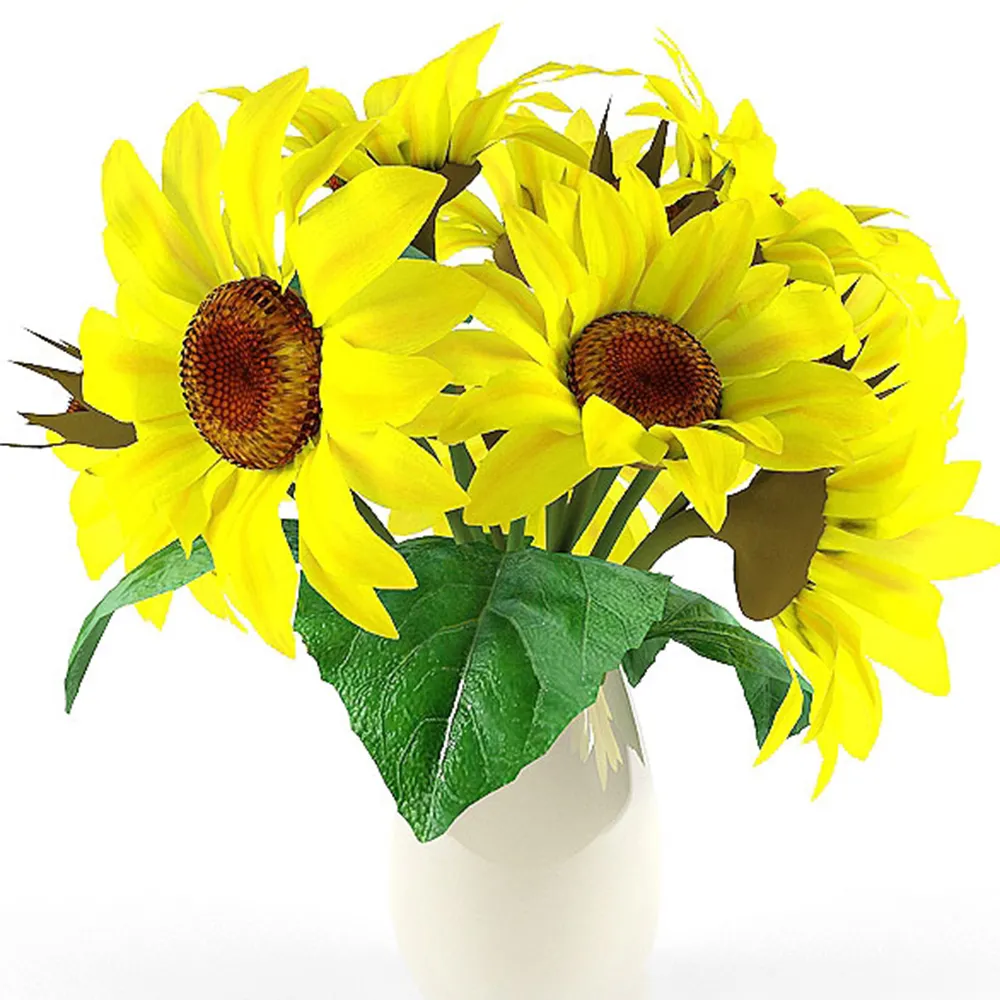 decoration - Sunflowers in a vase 3D Model