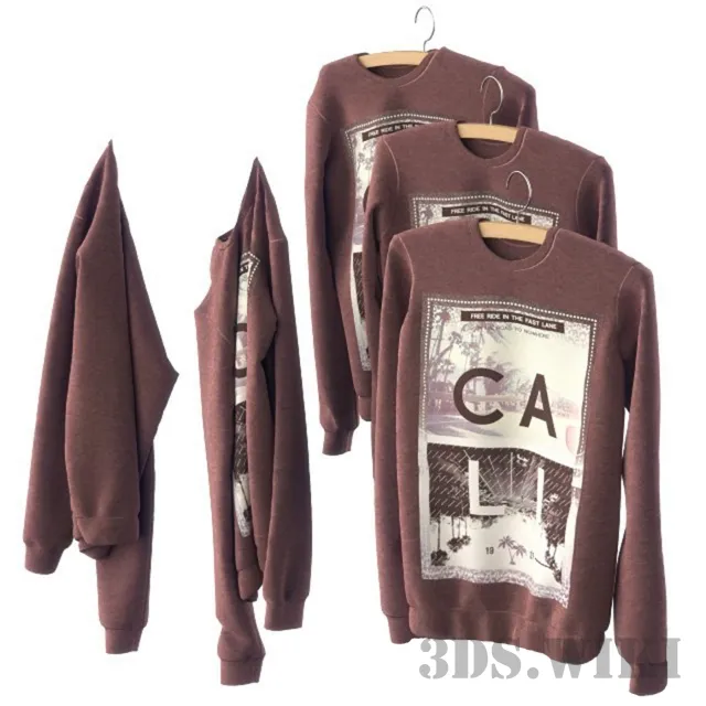 decoration - Sweatshirts with print 3D Model
