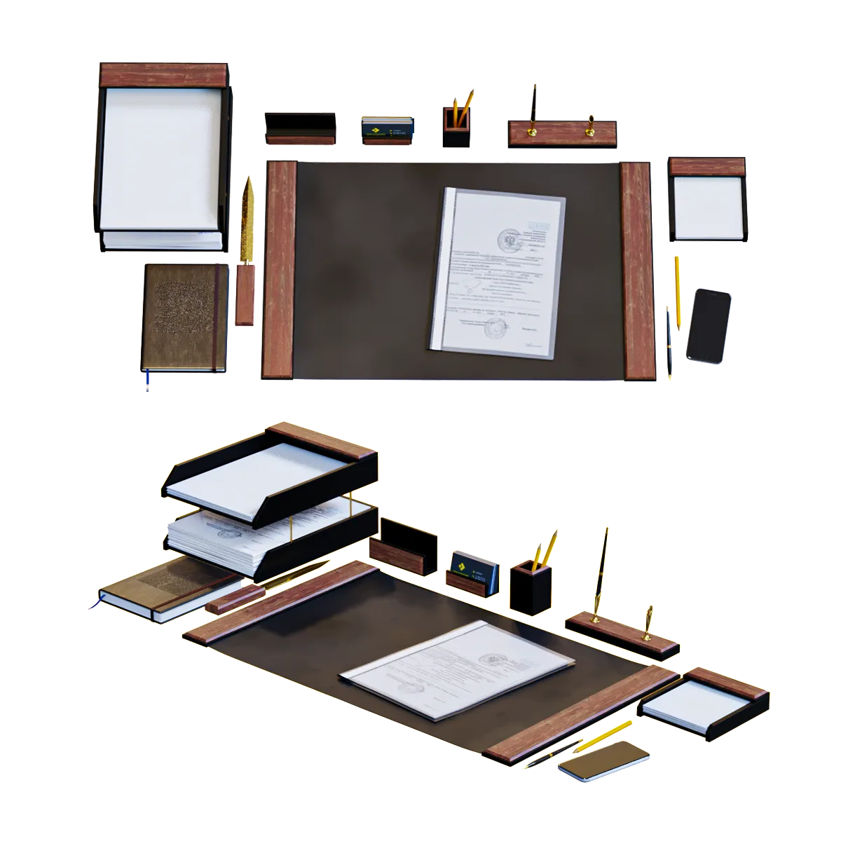 decoration - Table set for a manager 3D Model