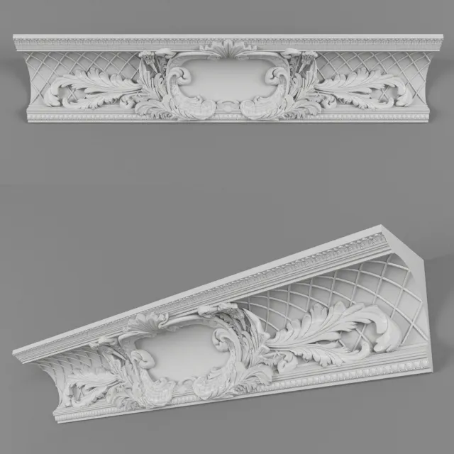 decoration - The central element of the cornice 3D Model