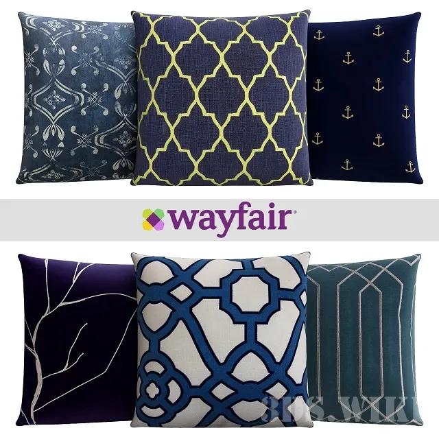 decoration - Throw pillows from Wayfair Shop 3D Model