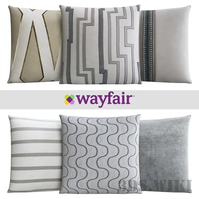 decoration - Throw pillows from Wayfair Shop 4 3D Model