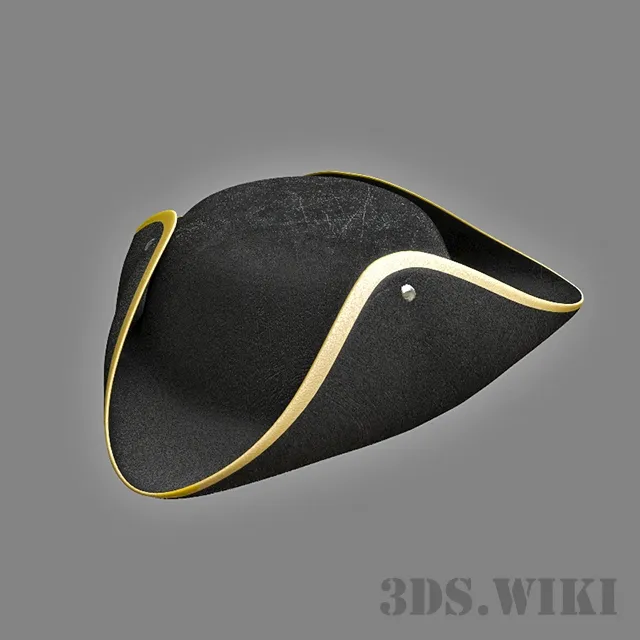 decoration - Tricorne Hat 3D Model