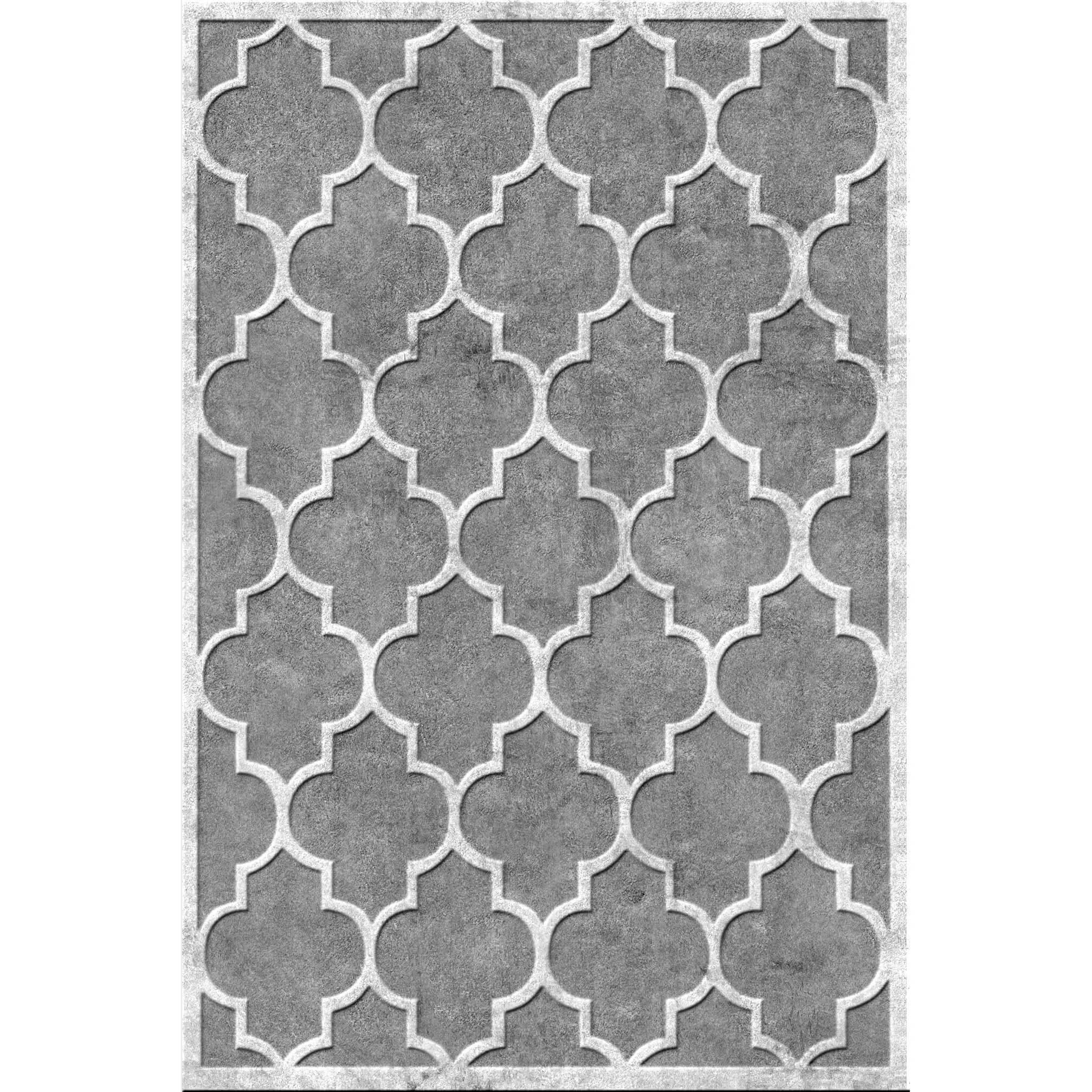decoration - Tufted dark grey rug 03 3D Model