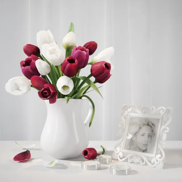 decoration - Tulips 19 3D Model