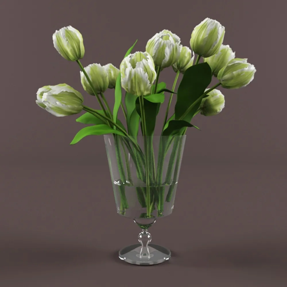 decoration - Tulips 3D Model