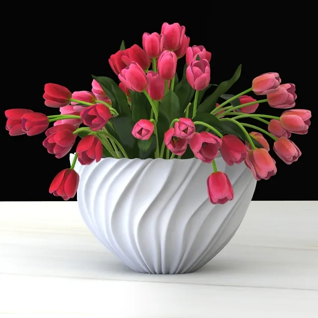 decoration - Tulips 73 3D Model