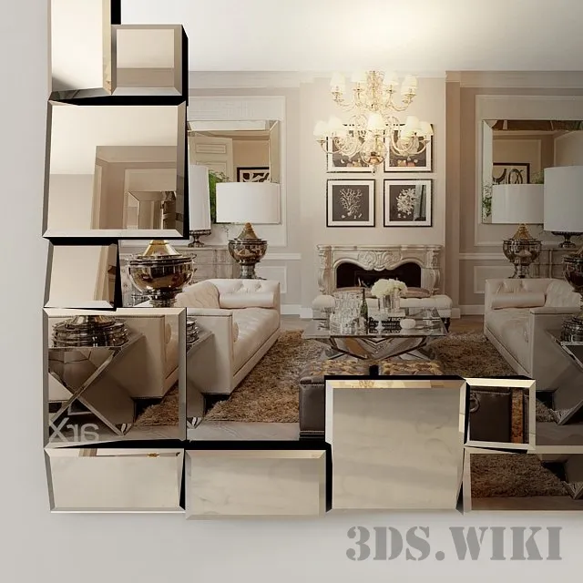 decoration - Turkish mirror 3D Model