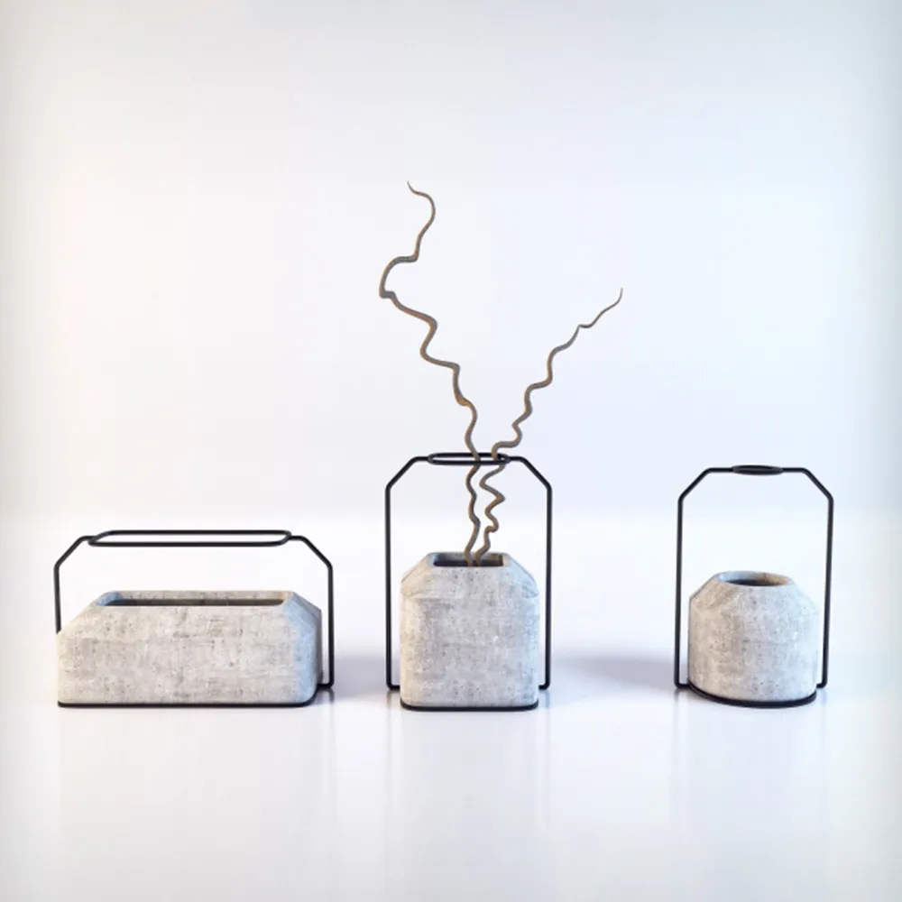 decoration - Unique decorative vases 3D Model