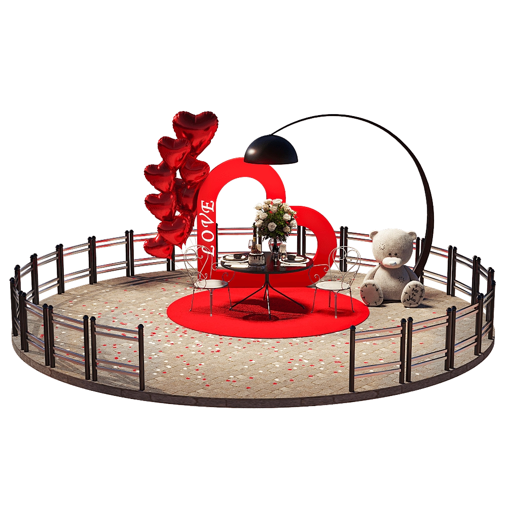 decoration - Valentine's set 3D Model