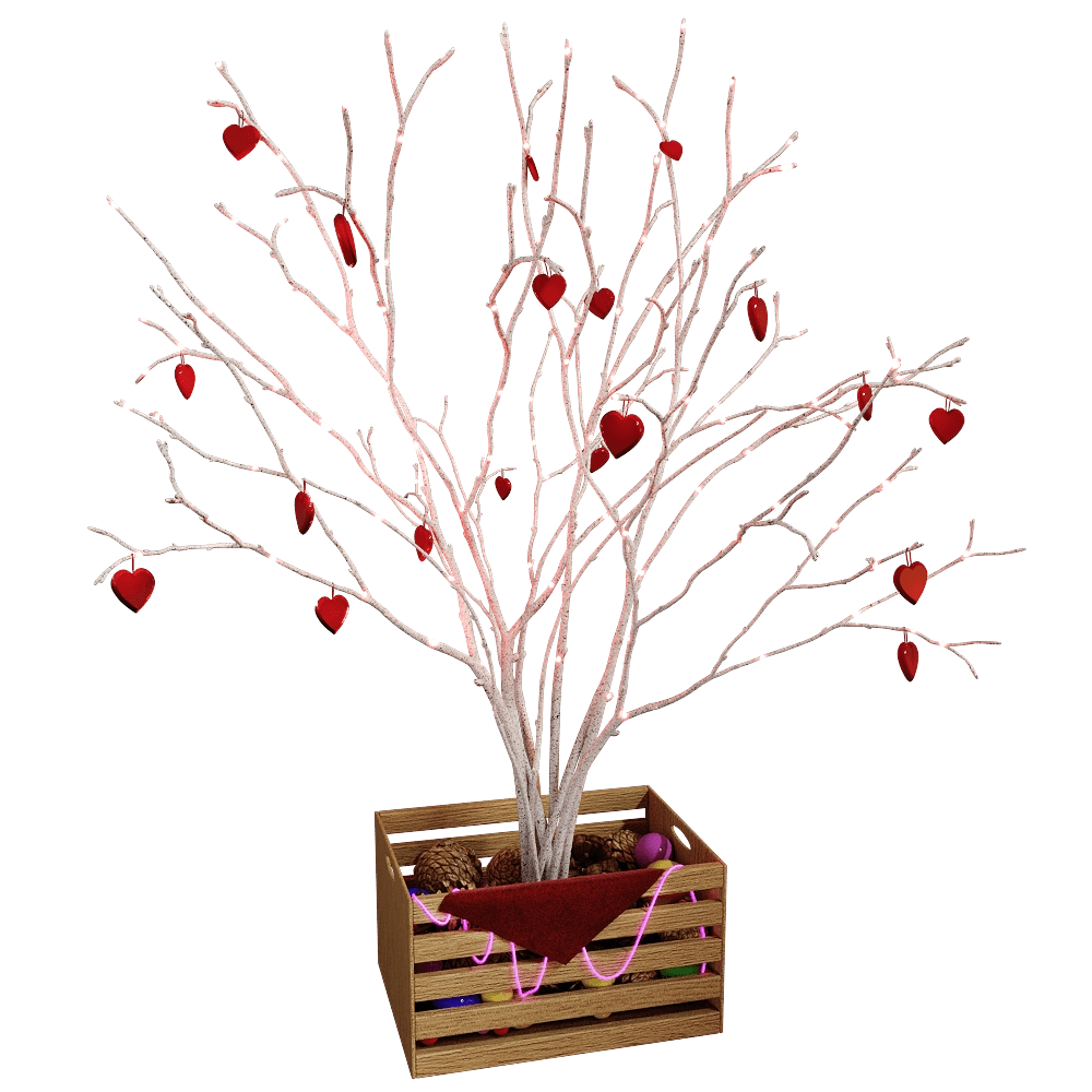 decoration - Valentine's Tree 3D Model