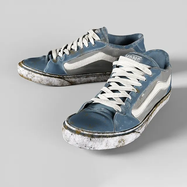 decoration - Vans grunge shoes 3D Model