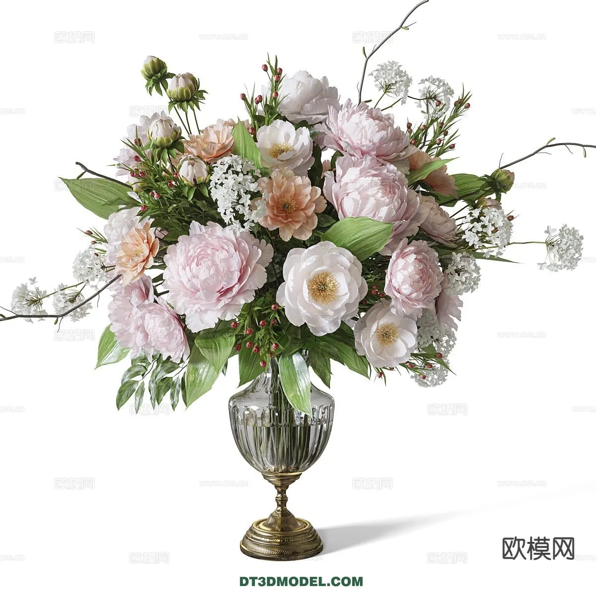 DECORATION - VASE - 3D Model For Interior Design - 697