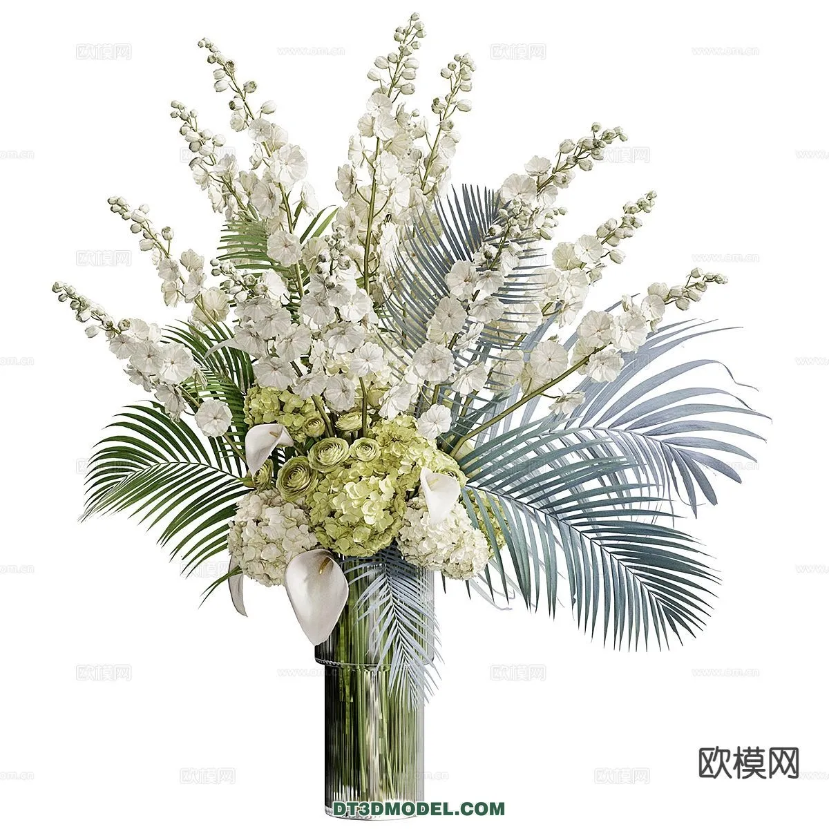 DECORATION - VASE - 3D Model For Interior Design - 698