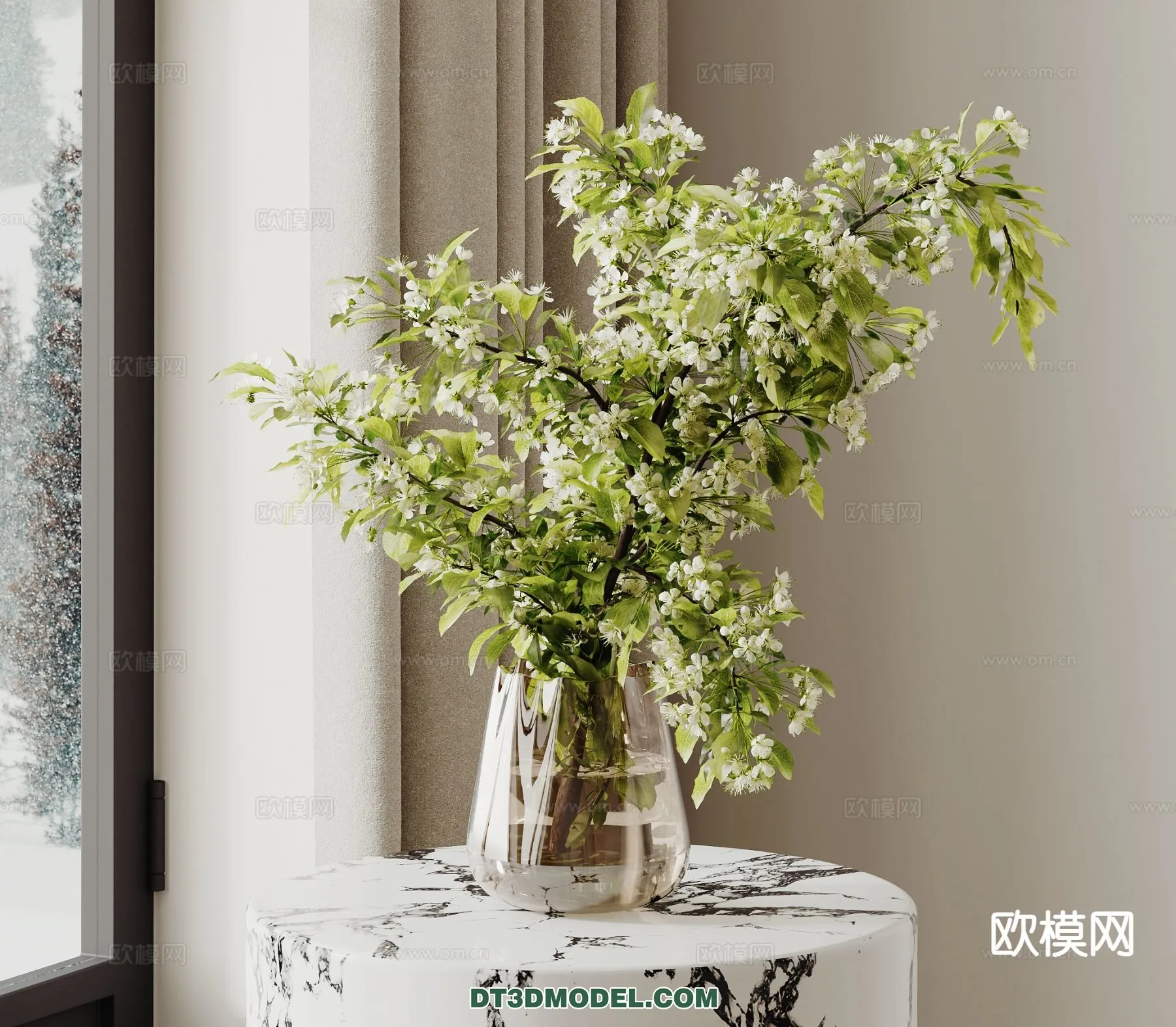 DECORATION - VASE - 3D Model For Interior Design - 700