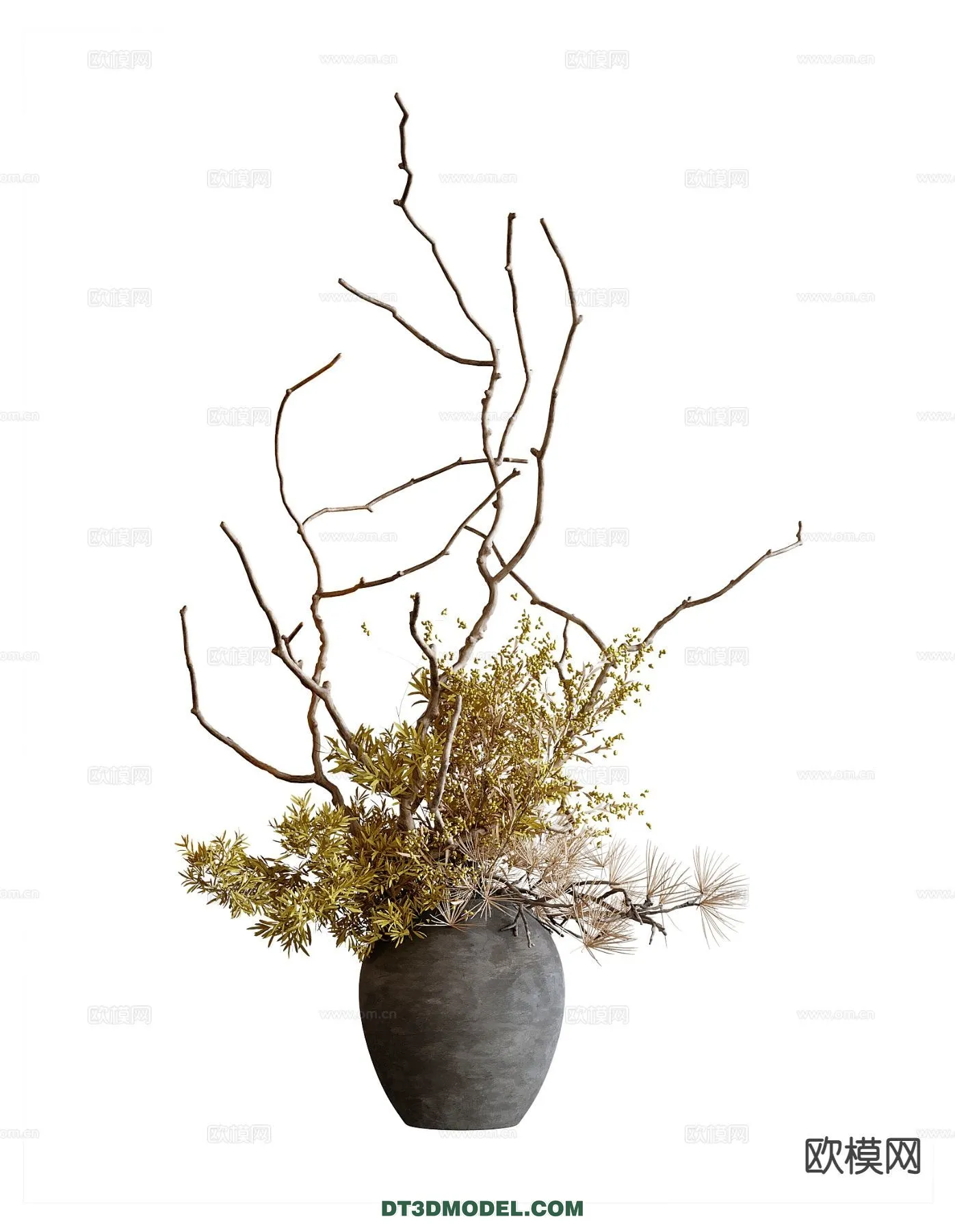 DECORATION - VASE - 3D Model For Interior Design - 702