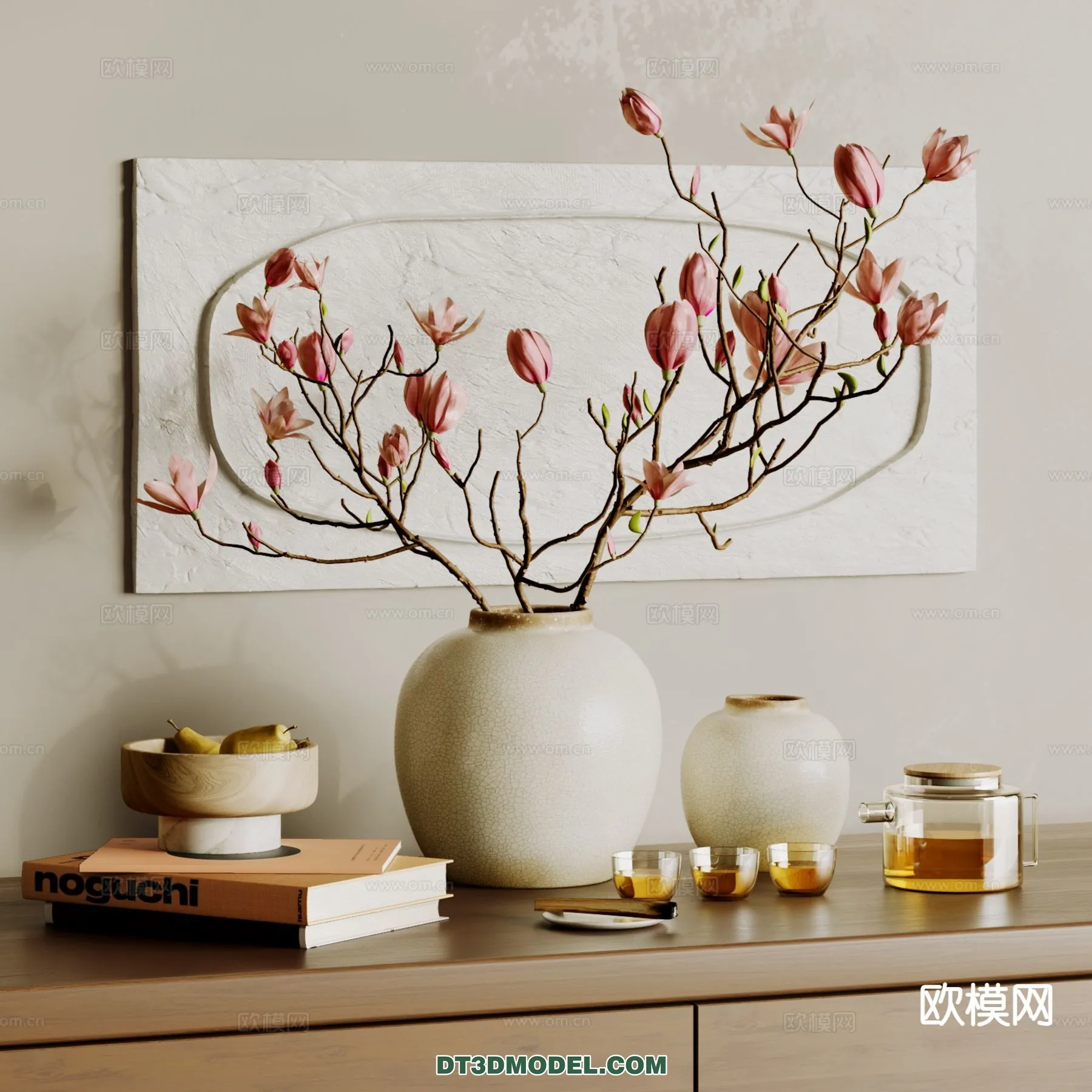 DECORATION - VASE - 3D Model For Interior Design - 703