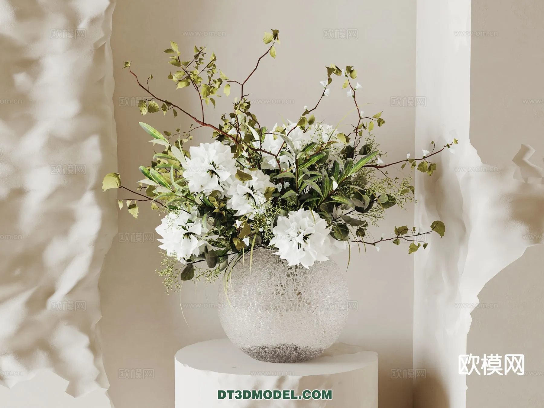 DECORATION - VASE - 3D Model For Interior Design - 712