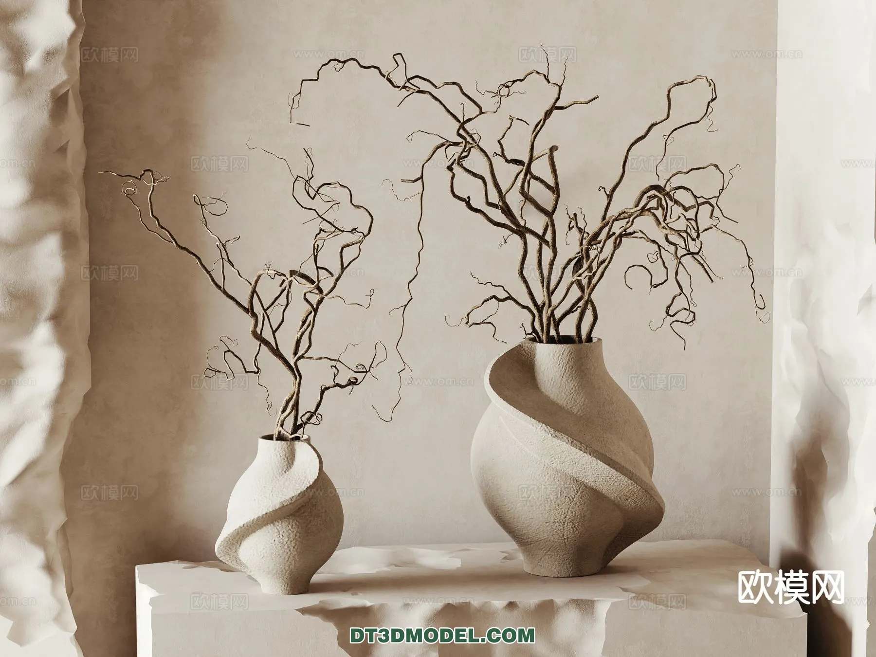 DECORATION - VASE - 3D Model For Interior Design - 714