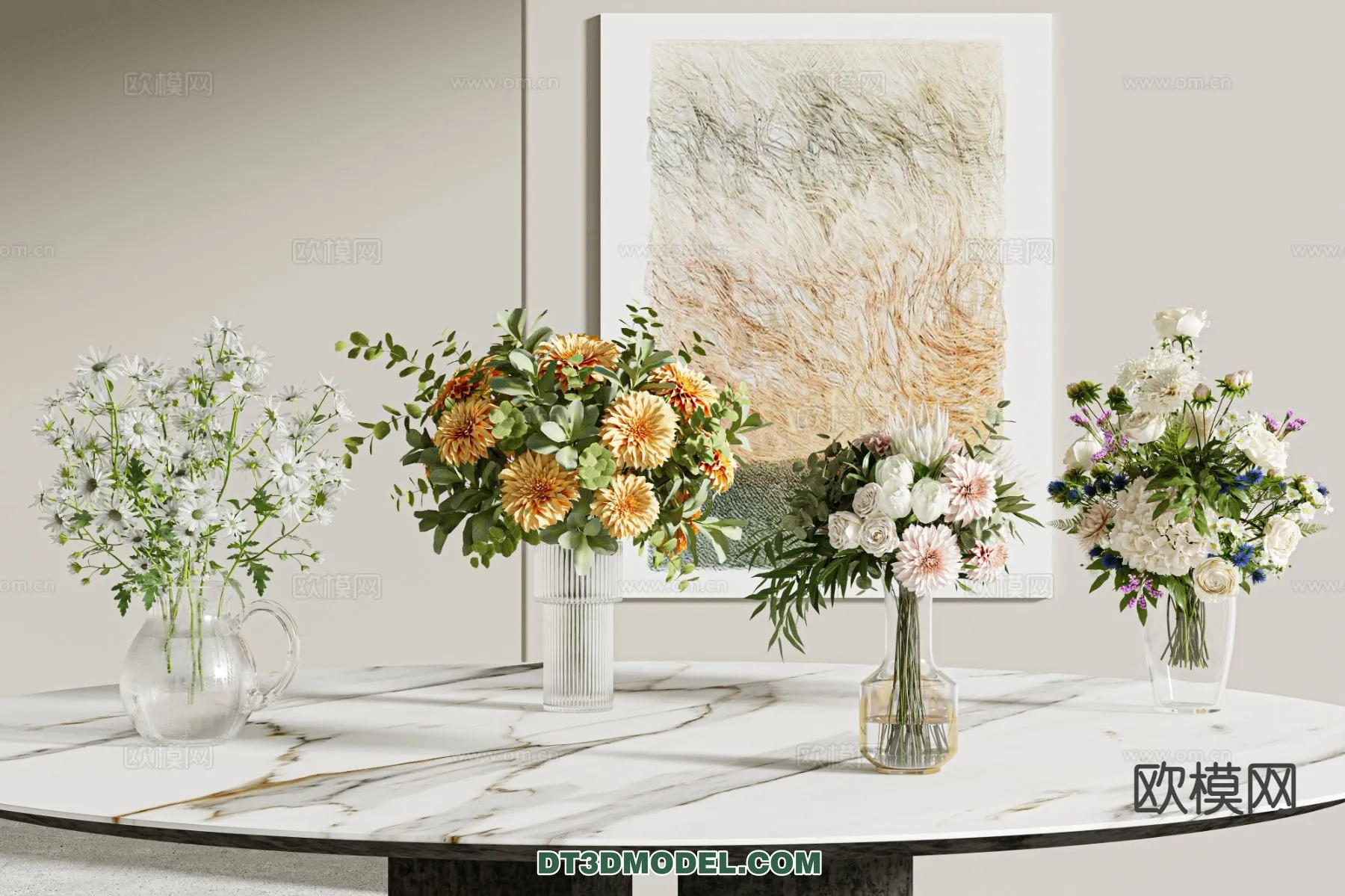 DECORATION - VASE - 3D Model For Interior Design - 719