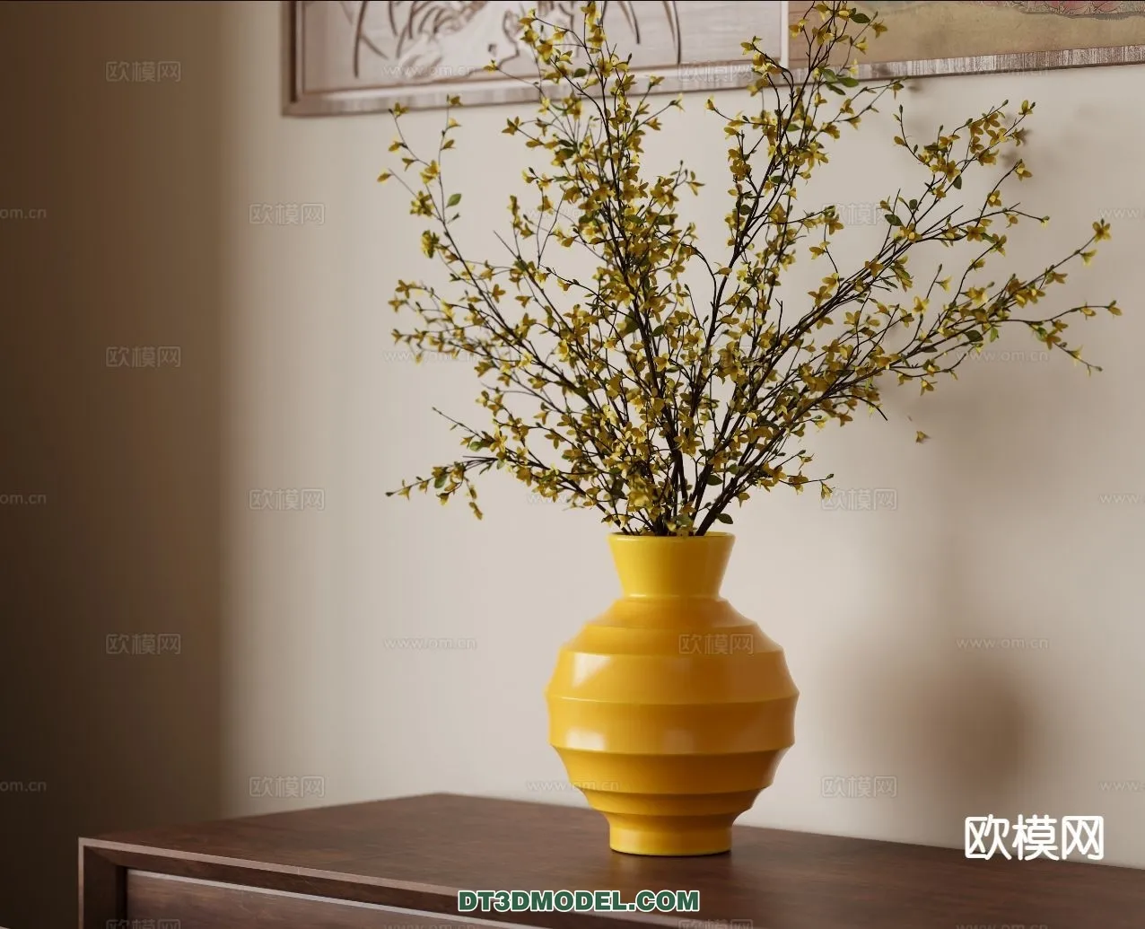 DECORATION - VASE - 3D Model For Interior Design - 725