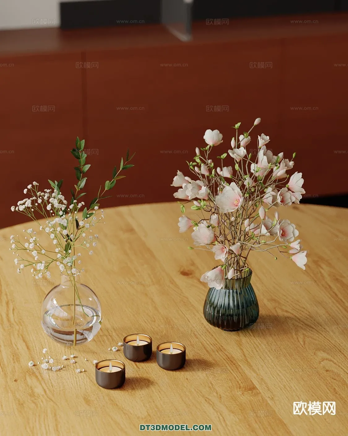 DECORATION - VASE - 3D Model For Interior Design - 727