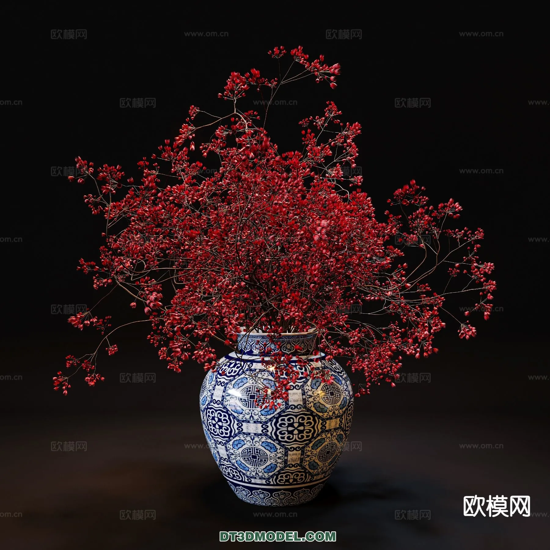 DECORATION - VASE - 3D Model For Interior Design - 730