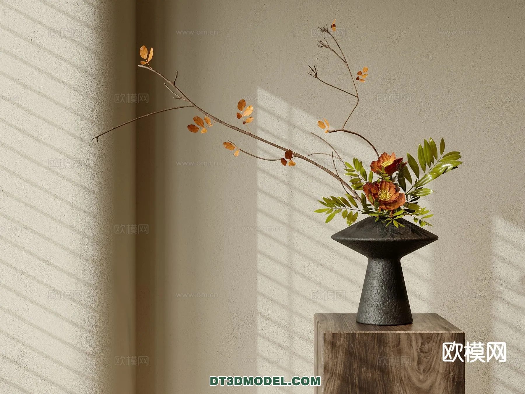 DECORATION - VASE - 3D Model For Interior Design - 731