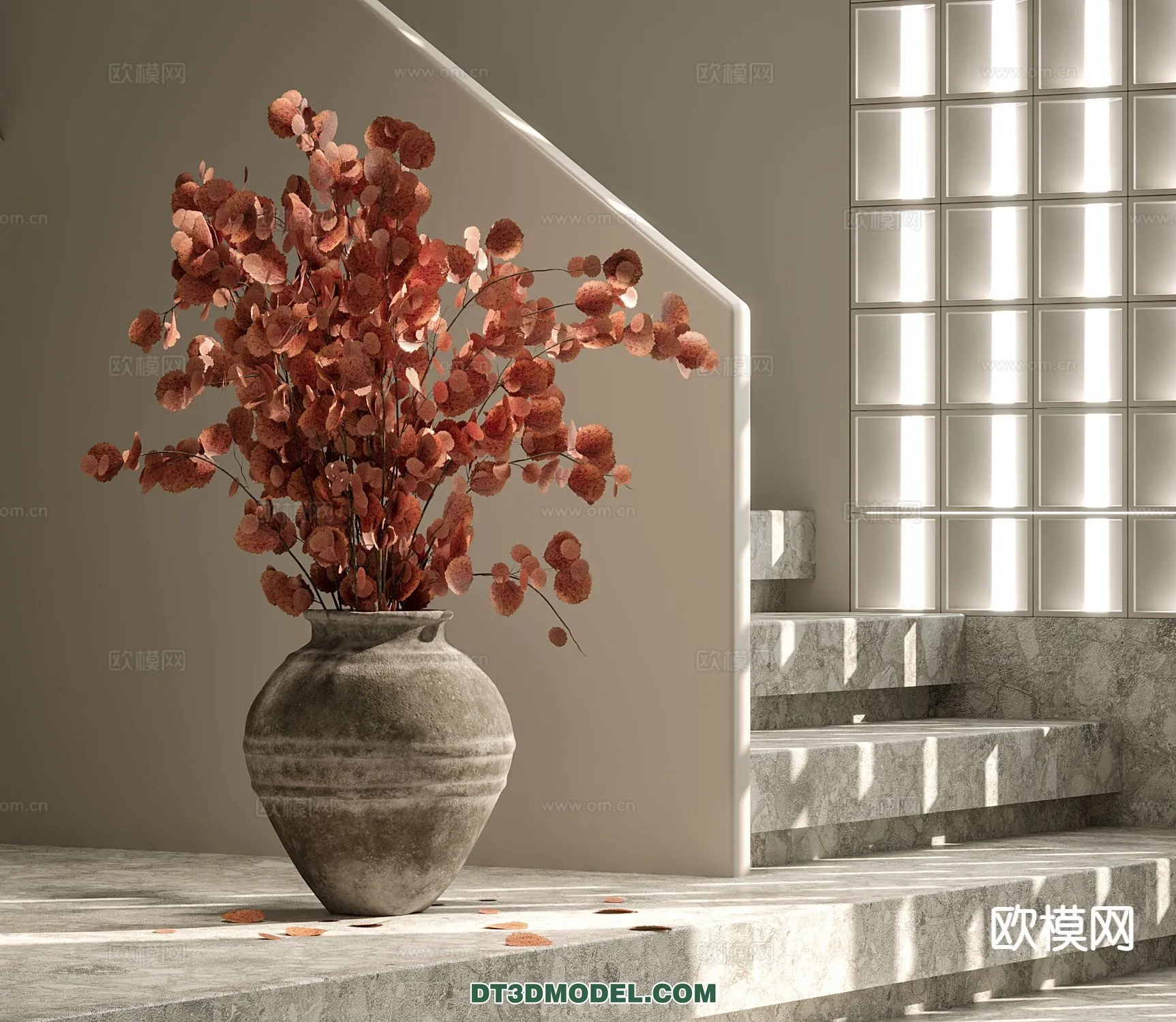 DECORATION - VASE - 3D Model For Interior Design - 735