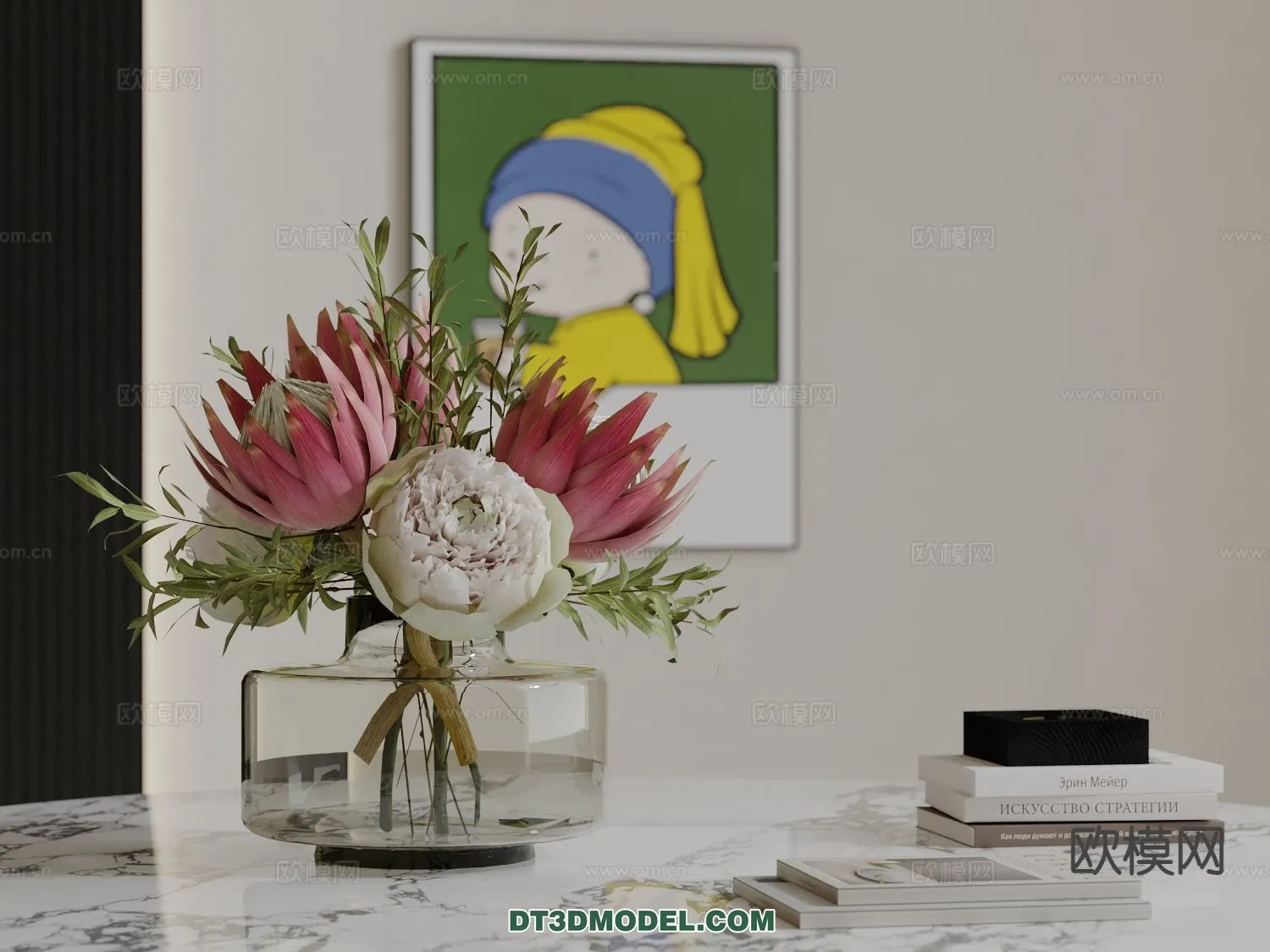 DECORATION - VASE - 3D Model For Interior Design - 739