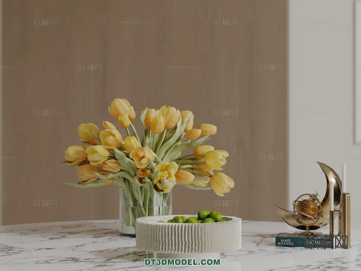 DECORATION - VASE - 3D Model For Interior Design - 740