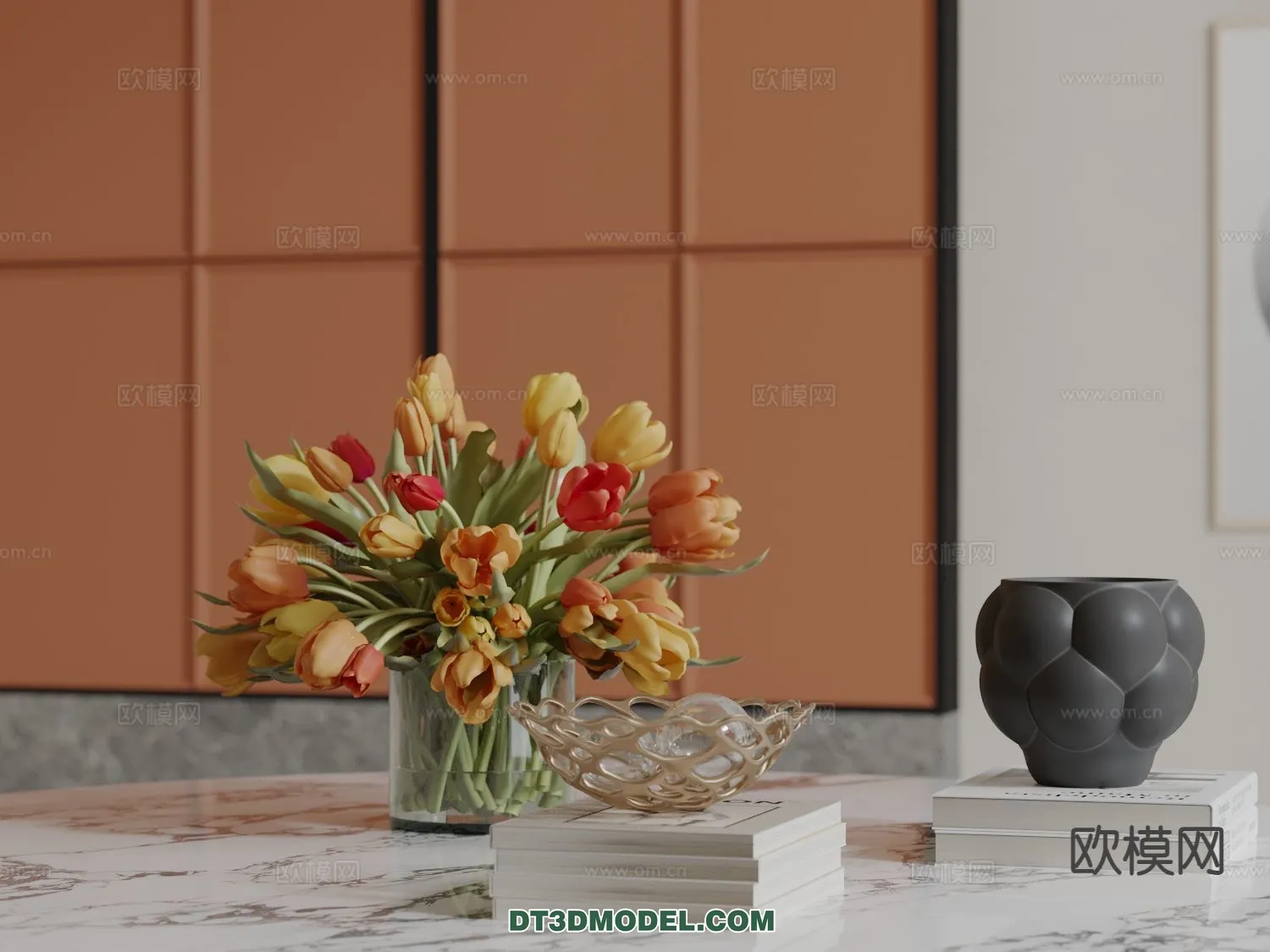DECORATION - VASE - 3D Model For Interior Design - 743