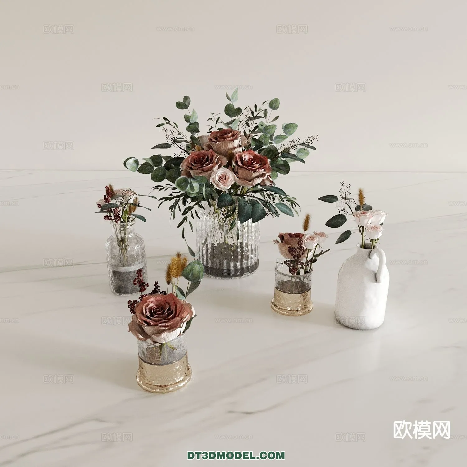 DECORATION - VASE - 3D Model For Interior Design - 748
